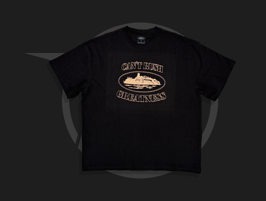 Corteiz x Cental Cee Can't Rush Greatness Tee Black