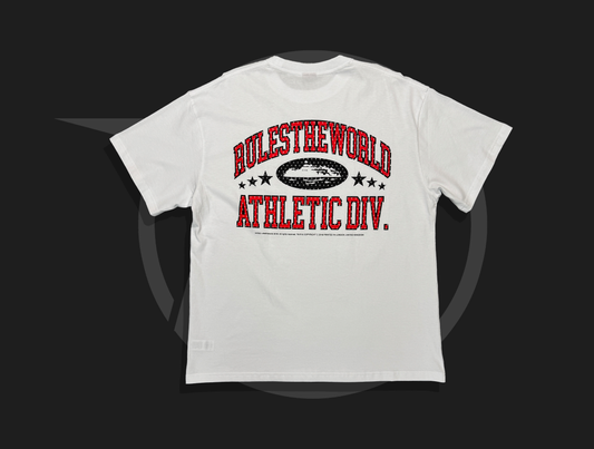 Corteiz RTW Athletic Division Tee White/Red