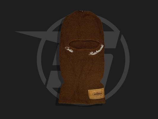 Corteiz Knit Balaclava Brown