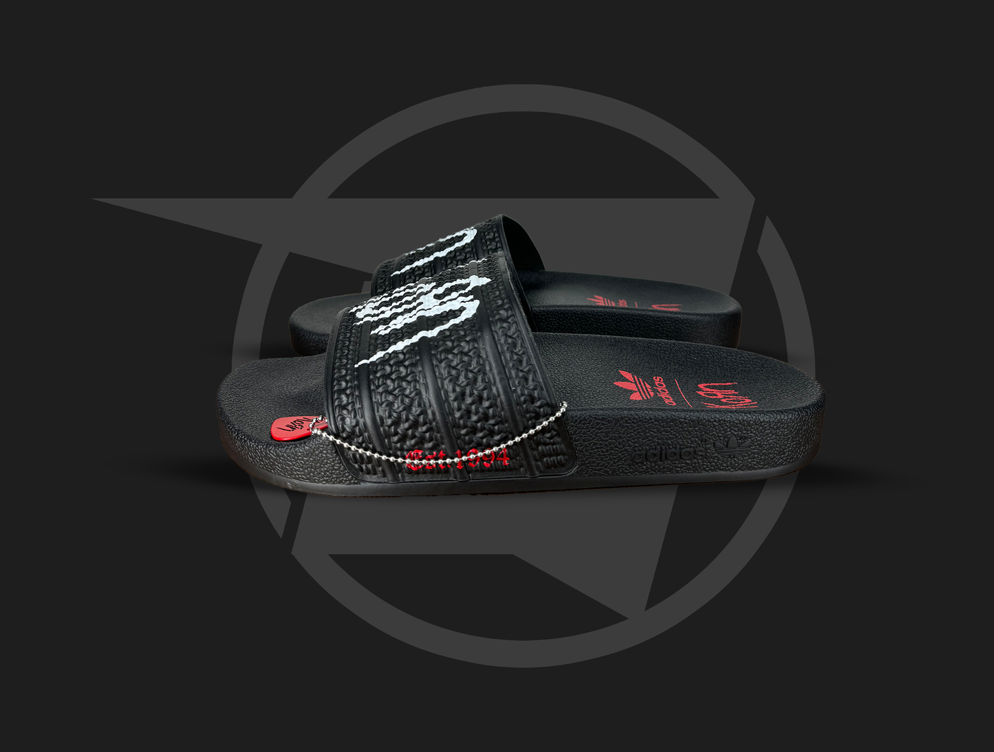 adidas Adilette Slides KoRn 30th Anniversary