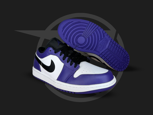 Jordan 1 Low Court Purple White (GS)