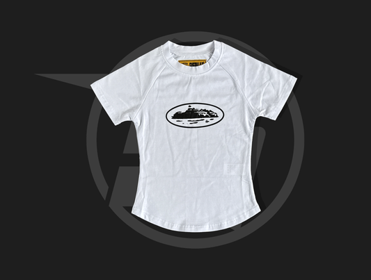 Corteiz Women's Alcatraz Baby Top 'White'