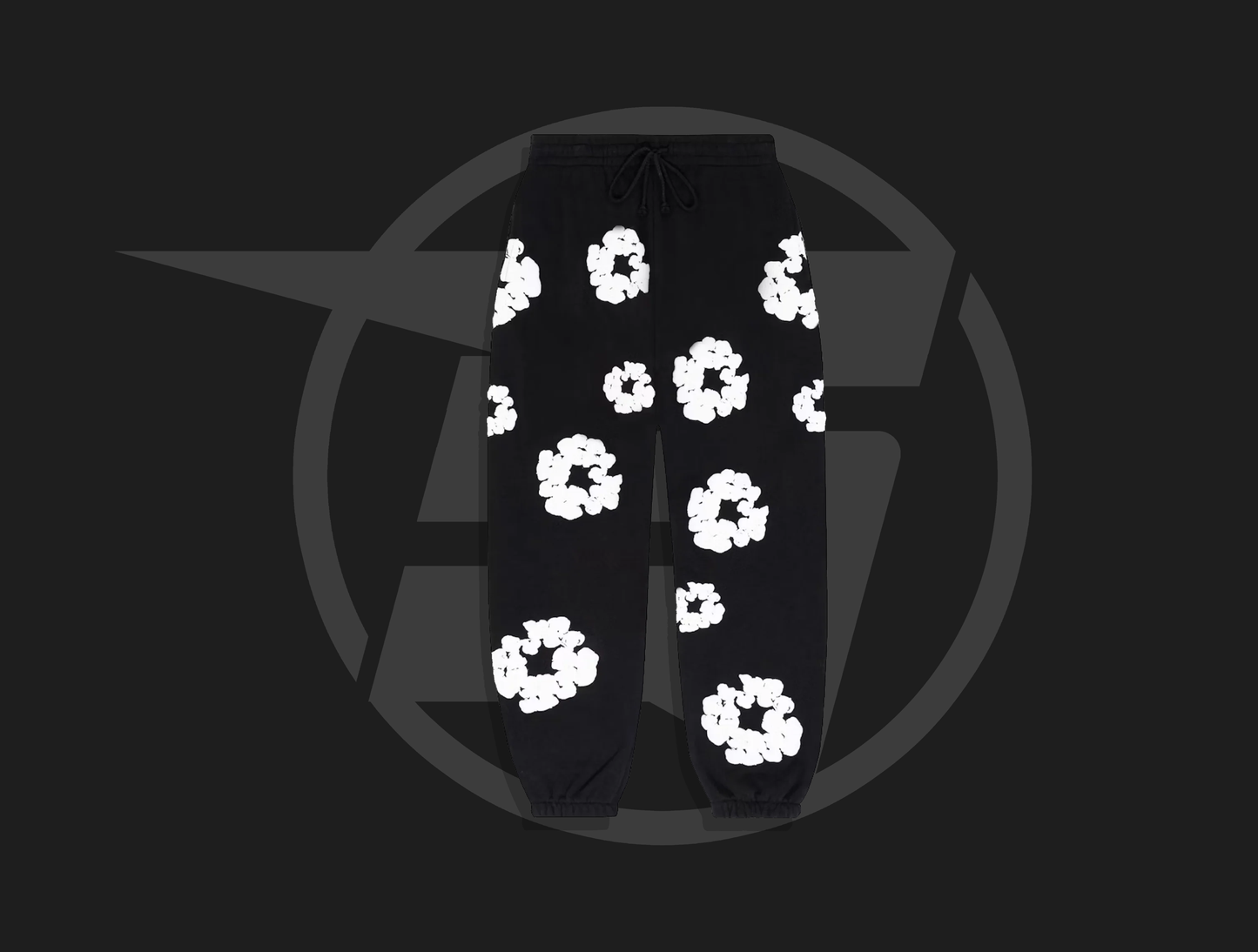 Denim Tears The Cotton Wreath Sweatpants Black