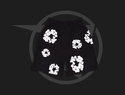 Denim Tears The Cotton Wreath Shorts Black