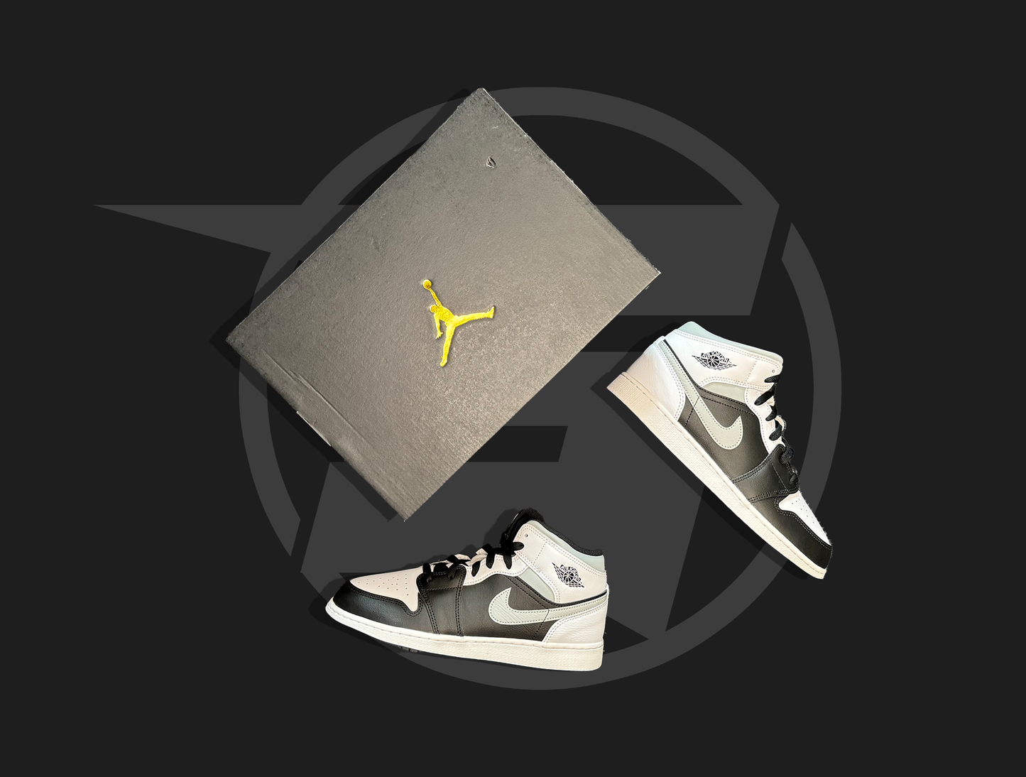 Jordan 1 Mid White Shadow