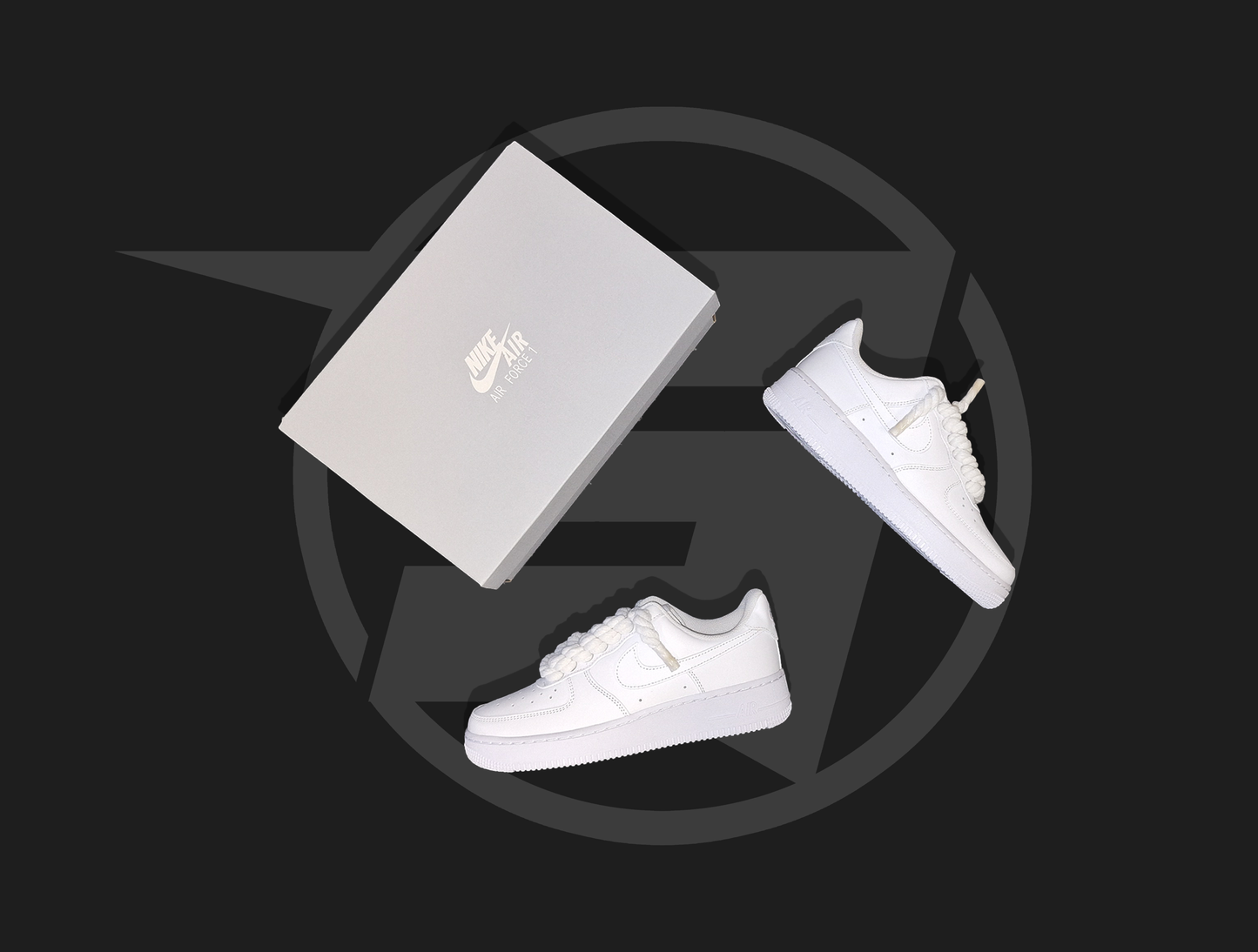 Nike Air Force 1 low White (biele rope šnúrky)