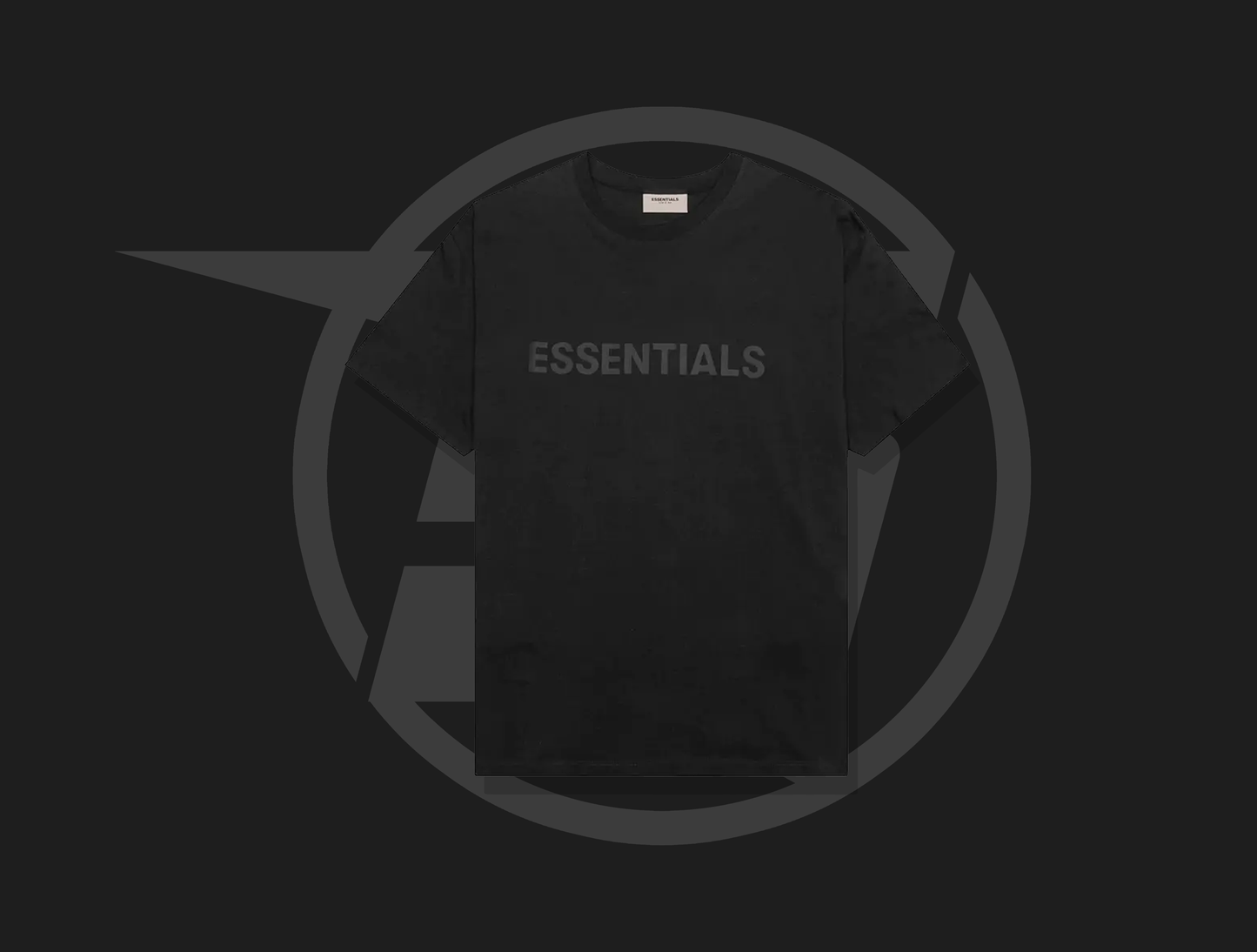 Fear of God Essentials Boxy T-Shirt Applique Logo Dark Slate/Stretch Limo/Black