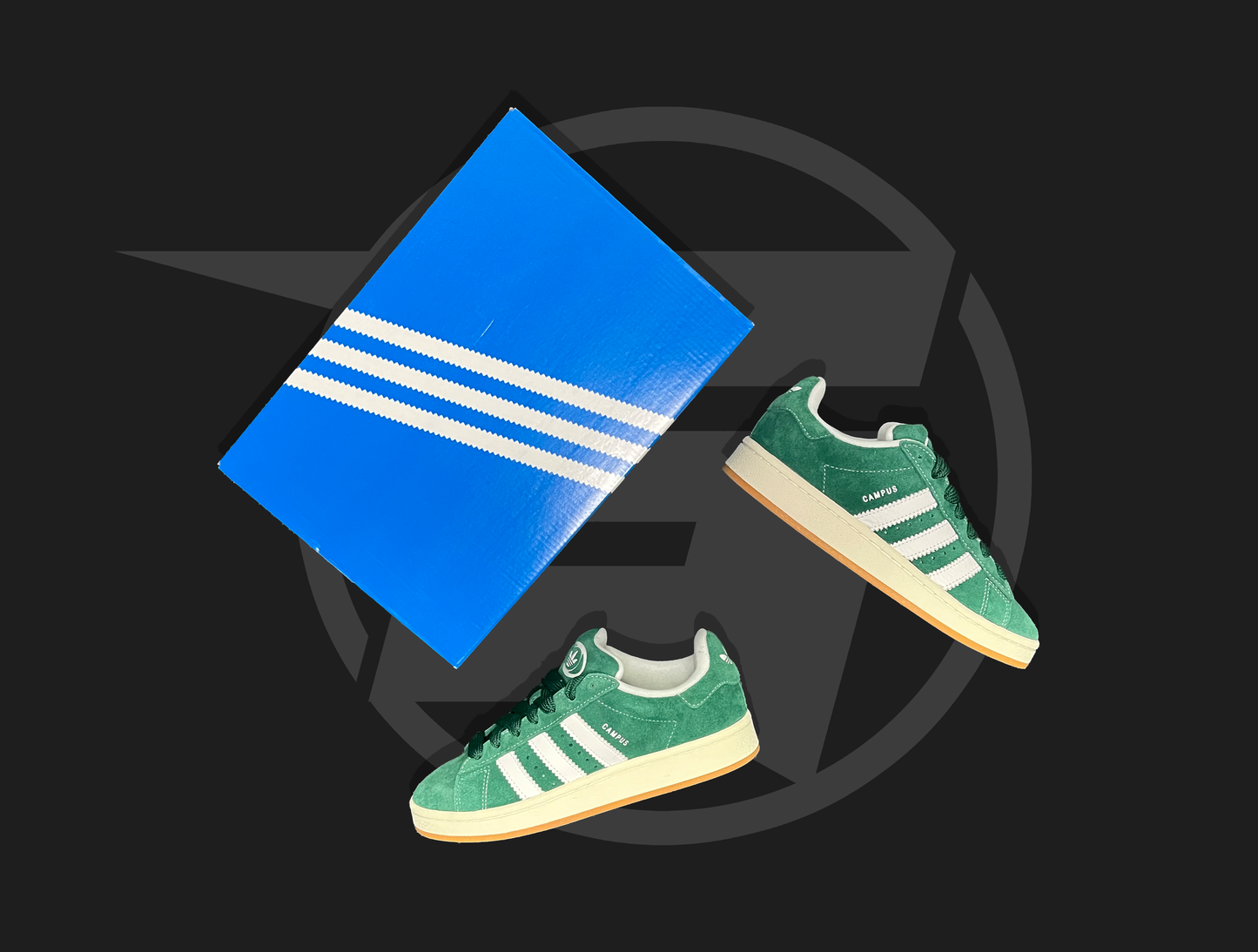 Adidas Campus 00s Dark Green Cloud White