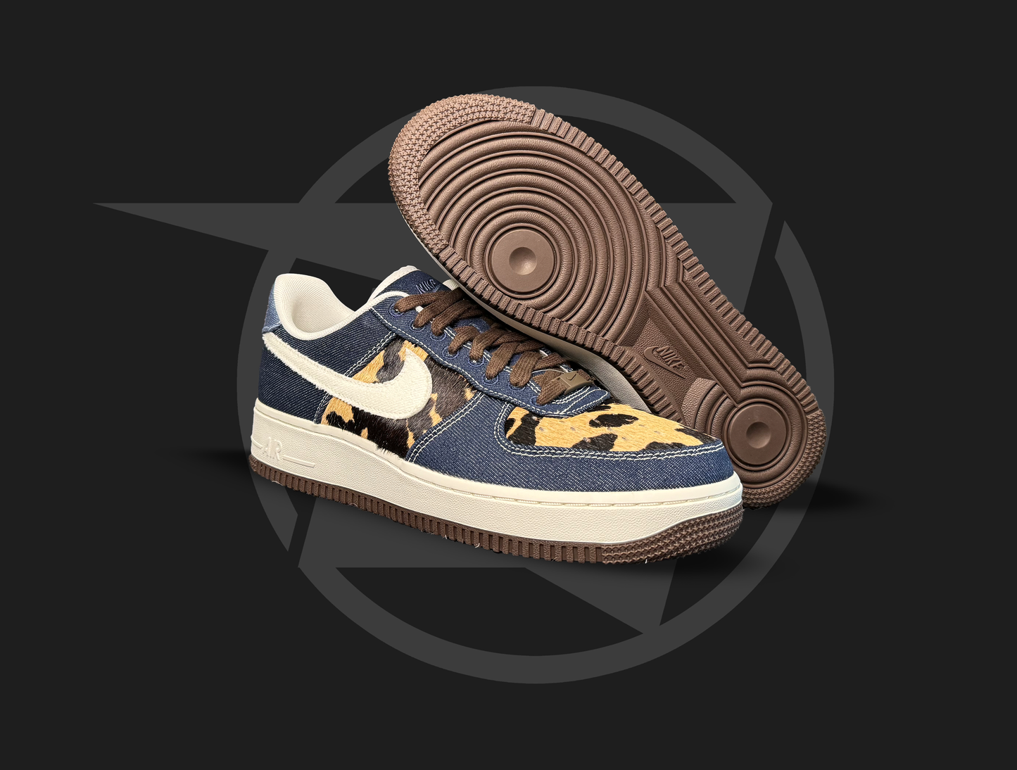 Nike Air Force 1 Low Cheetah Blue Denim