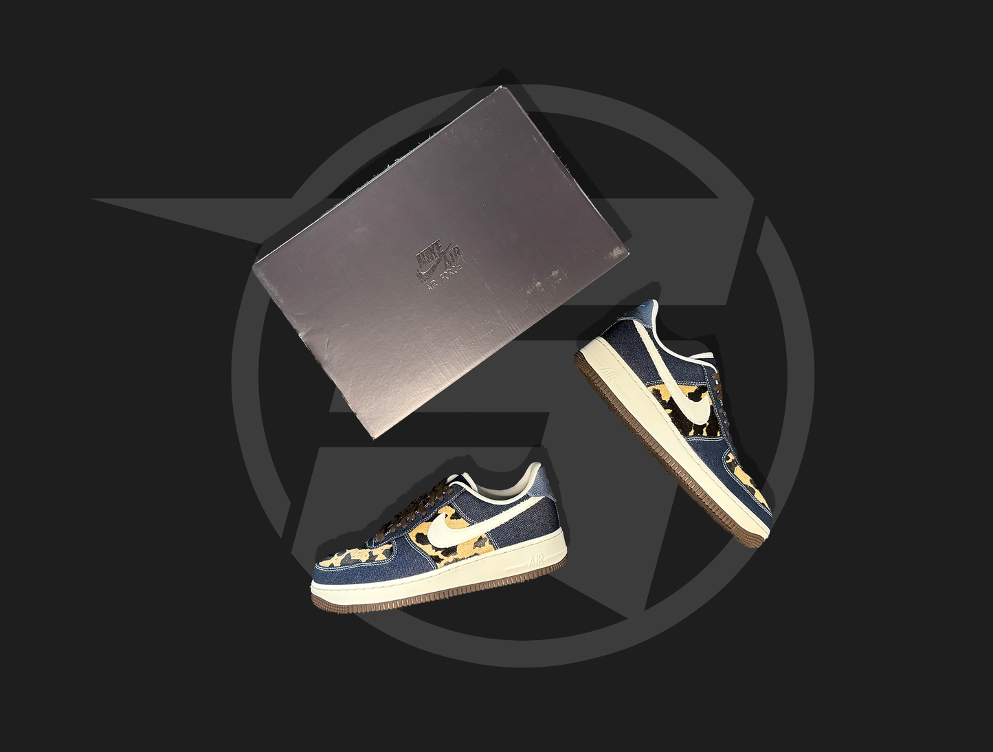 Nike Air Force 1 Low Cheetah Blue Denim