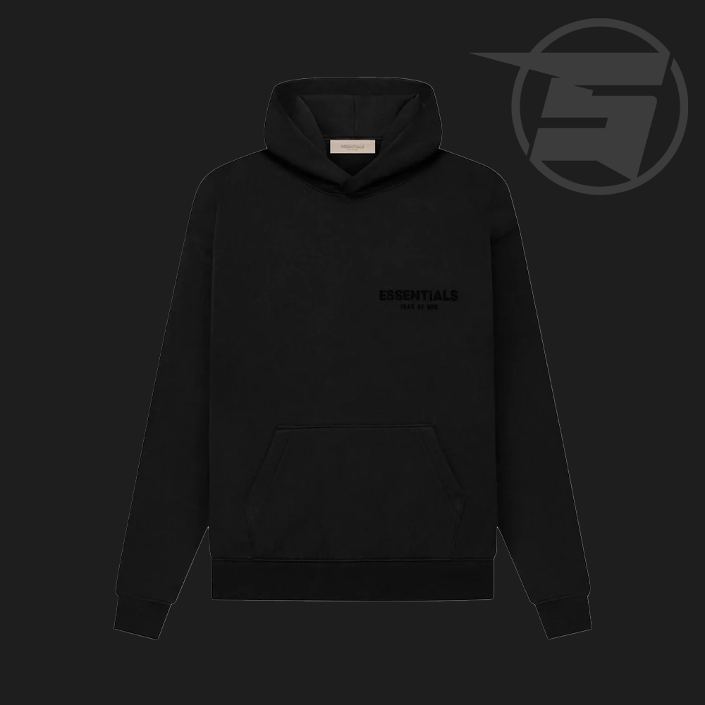 Essentials mikina Fear of God Pullover Chest Logo Hoodie Stretch Limo/Black