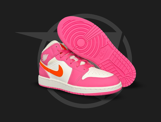 Jordan 1 Mid Pinksicle Safety Orange