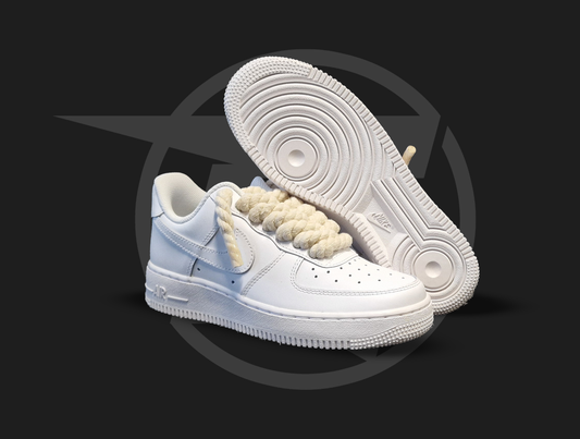 Nike Air Force 1 Rope laces white