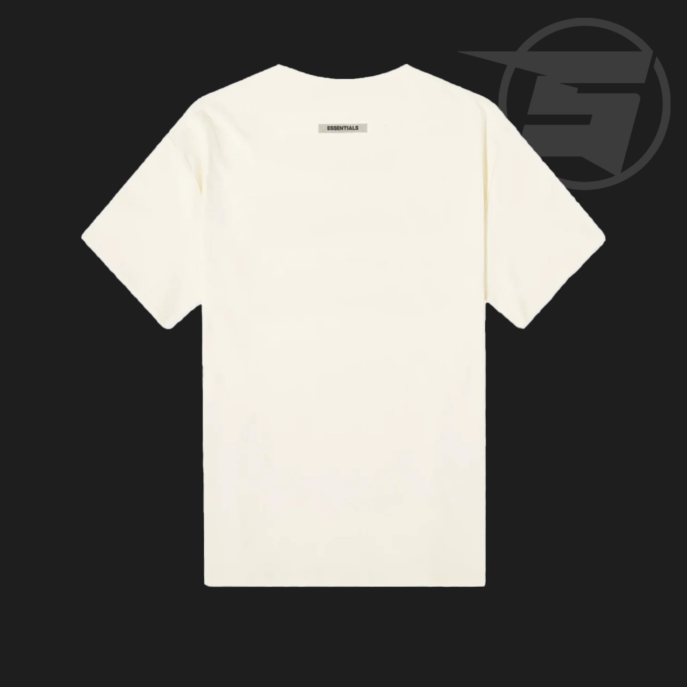 Fear of God Essentials Boxy T-Shirt Applique Logo Butter Cream