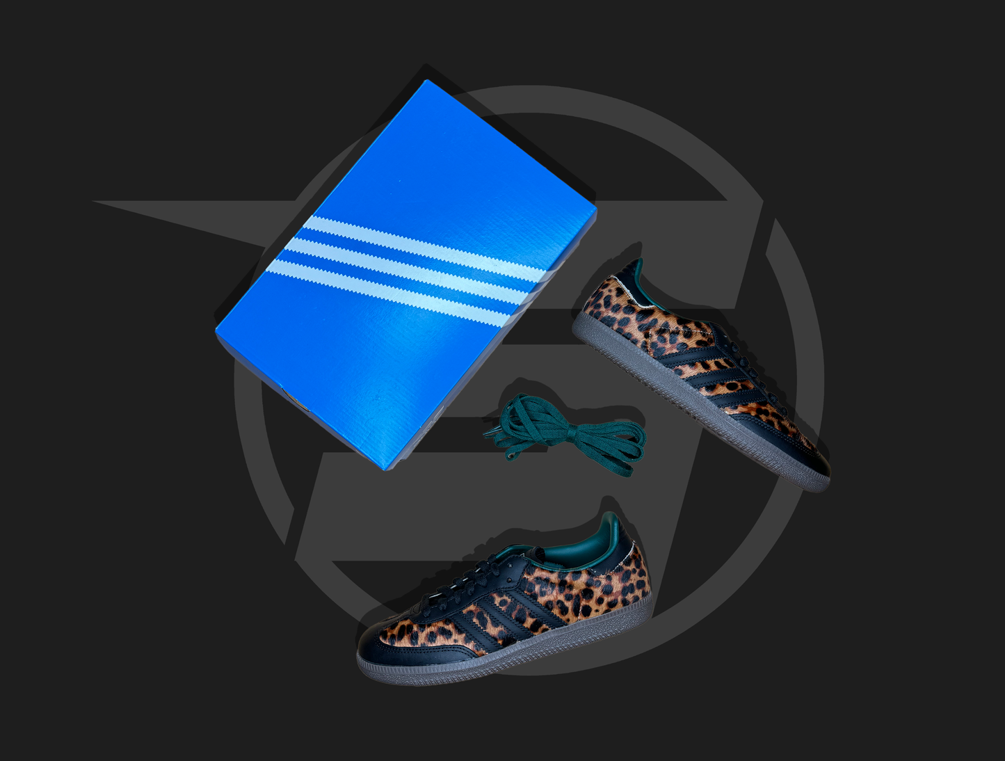 adidas Samba OG Black Green Leopard (Women's)