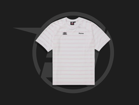Supreme Umbro Stripe Soccer Jersey White