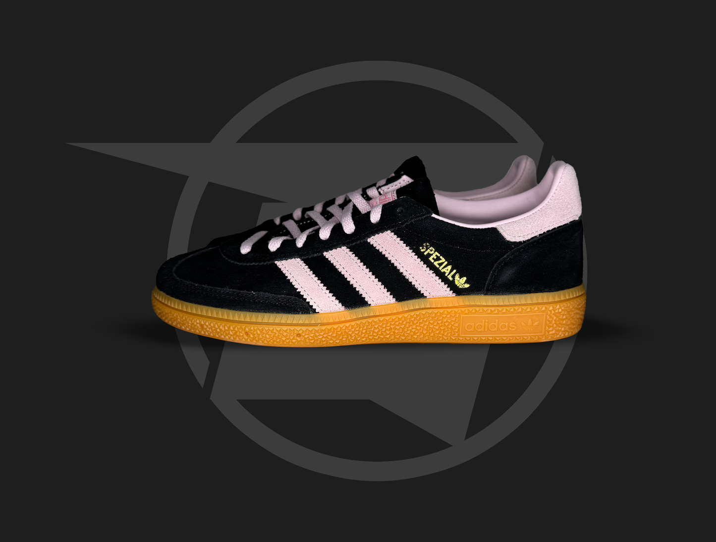 adidas Handball Spezial Core Black Clear Pink Gum (Women's)