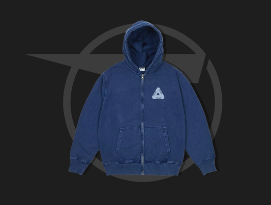 Palace Pigment Wash Tri-Ferg Hood Navy
