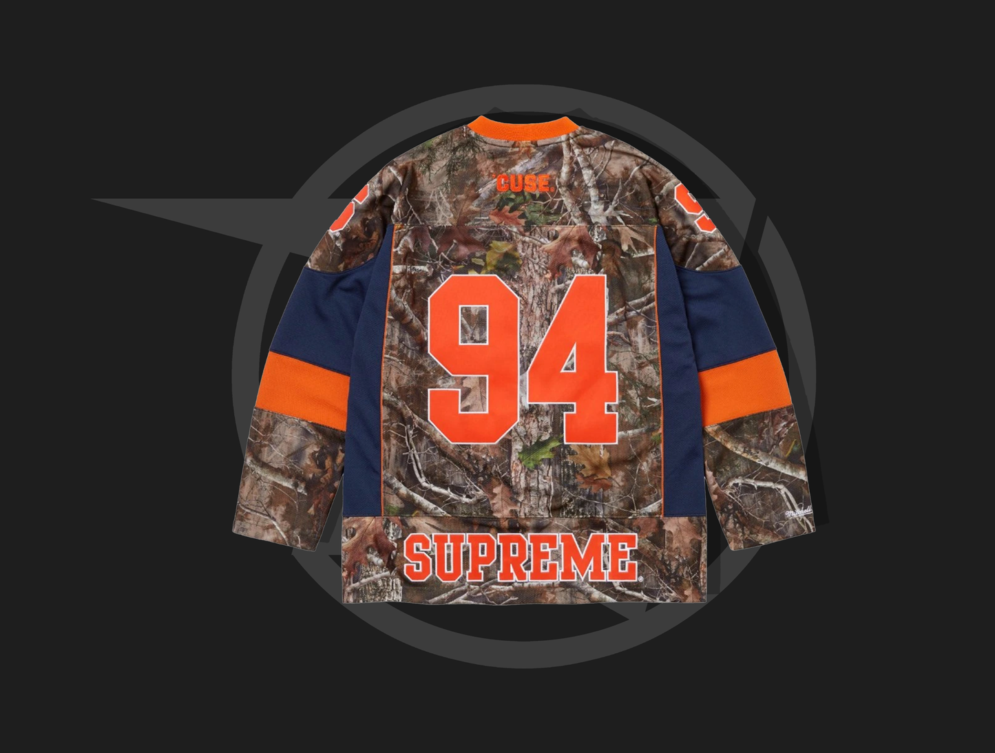 Supreme Mitchell & Ness NCAA Hockey Jersey Woodland Camo