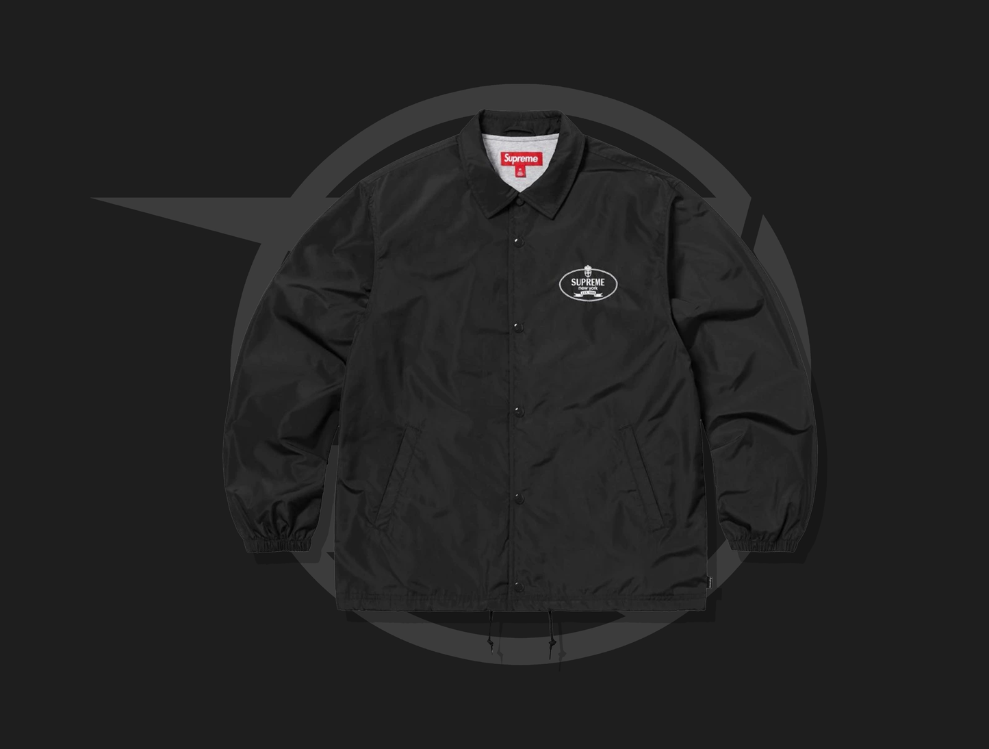 Supreme Crest Coaches Jacket Black
