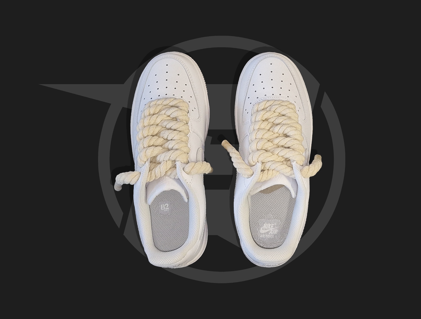 Nike Air Force 1 low White (ľanové rope šnúrky)