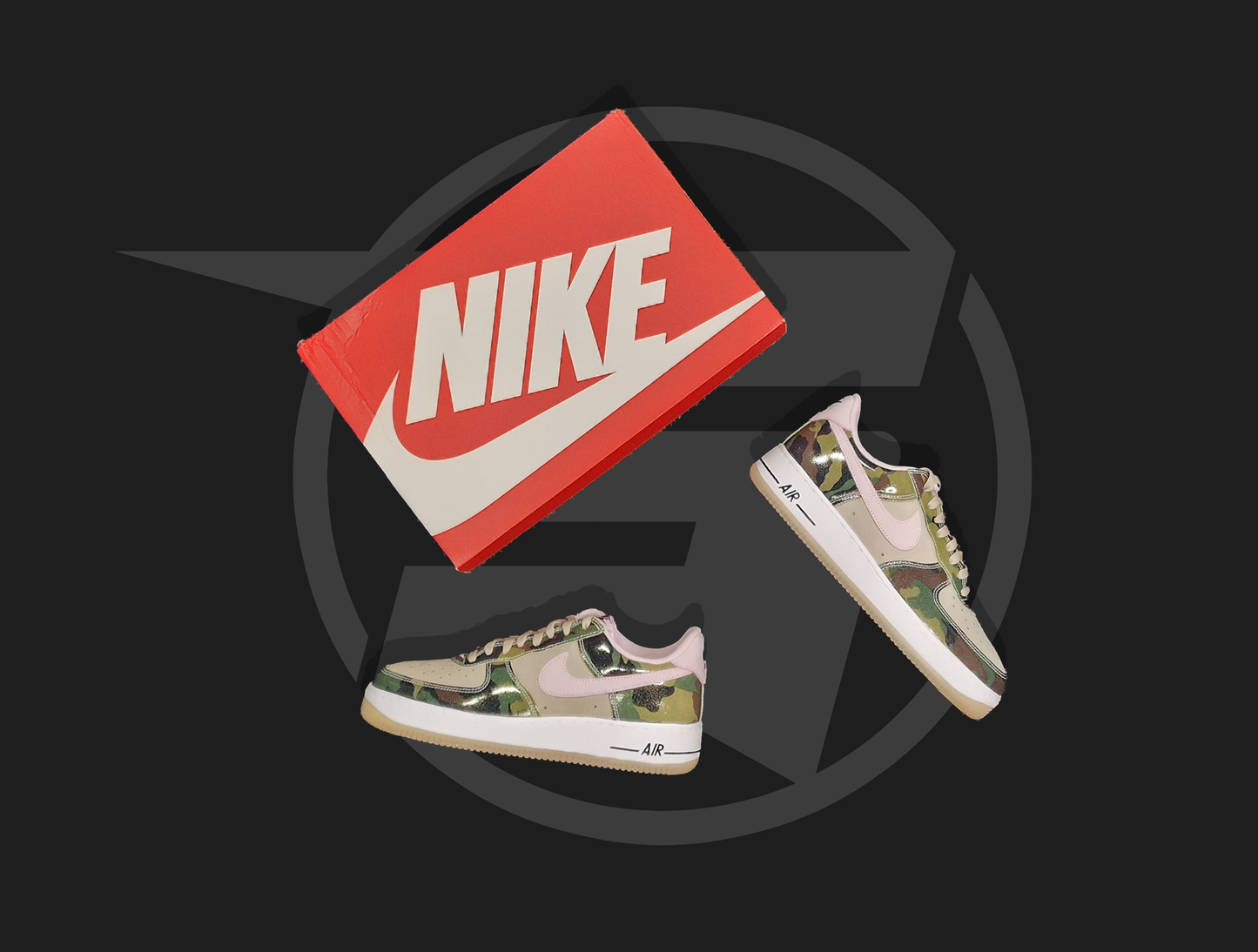 Nike Air Force 1 Low '07 LV8 Patent Camo Pink