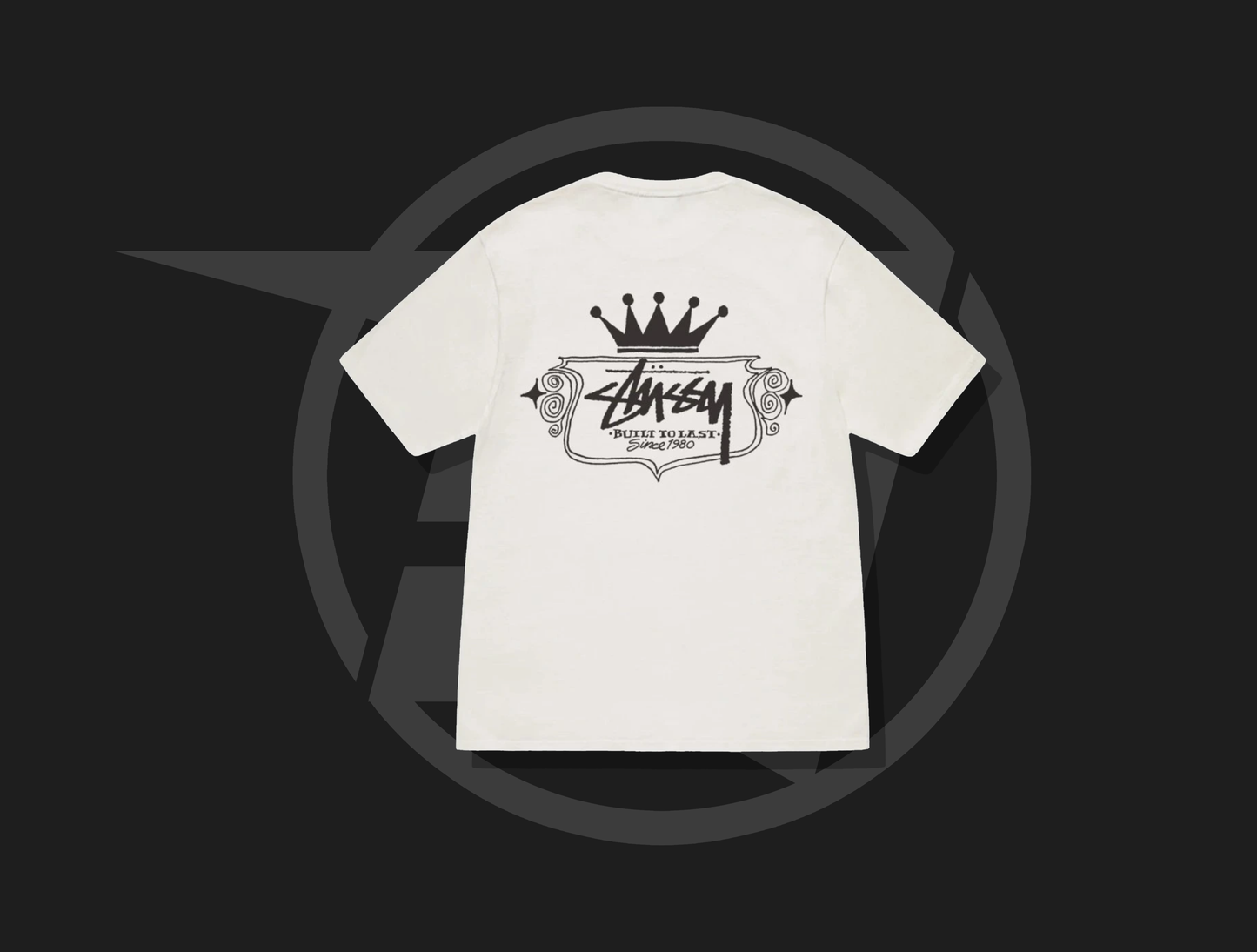 Stussy Built To Last Pigment Dyed Tee Natural