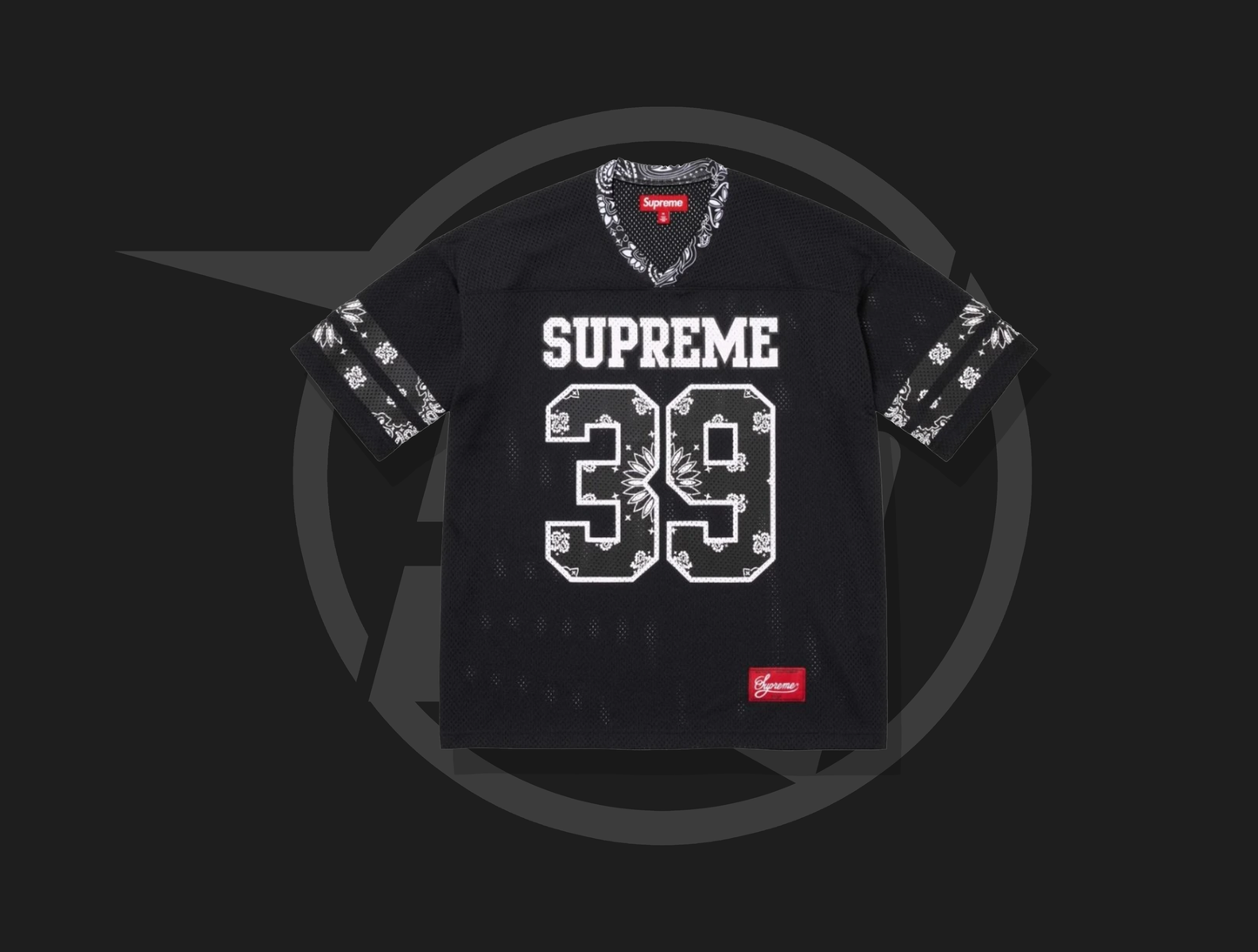 Supreme Bandana Football Jersey Black