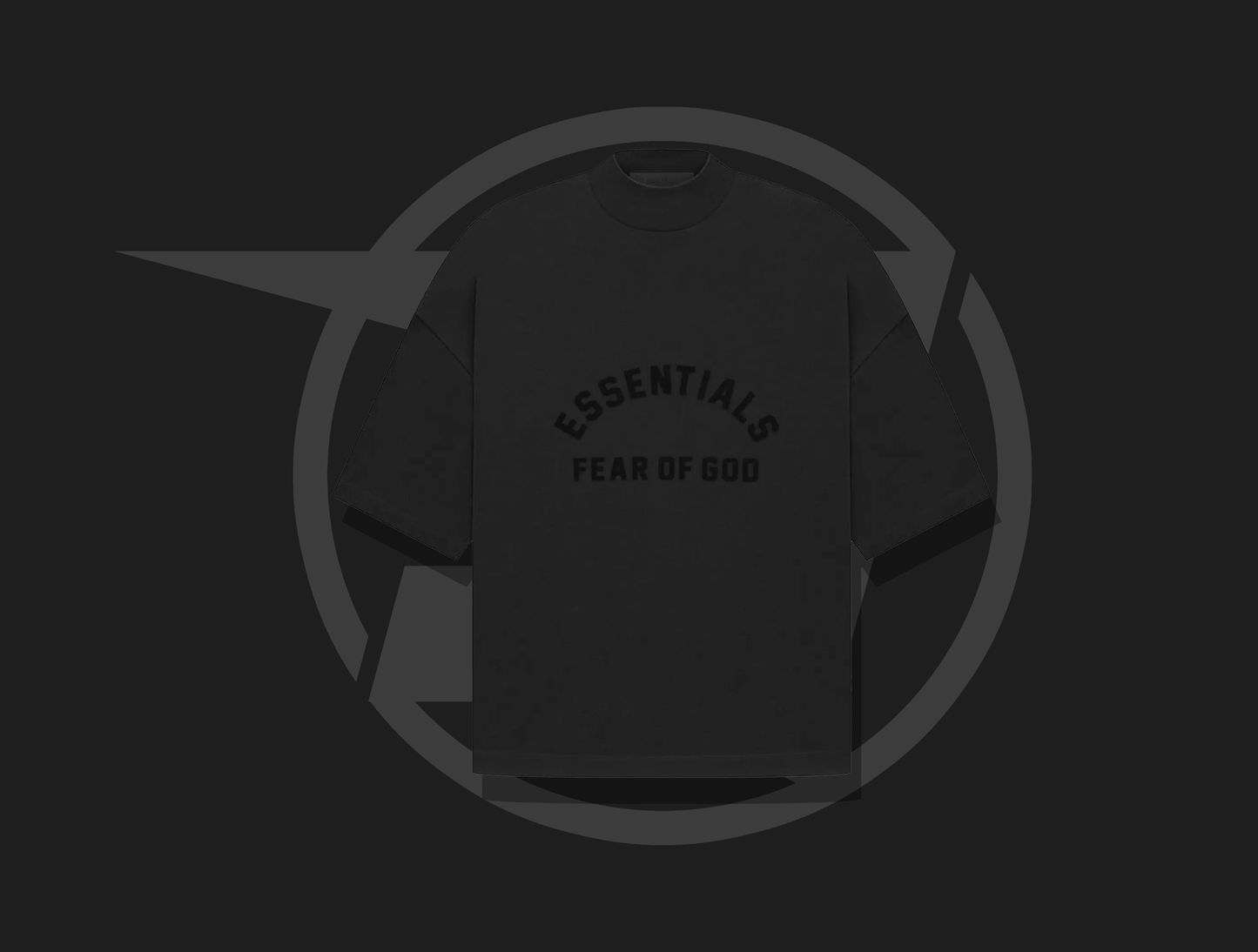 Fear of God Essentials Arch Logo Tee Jet Black