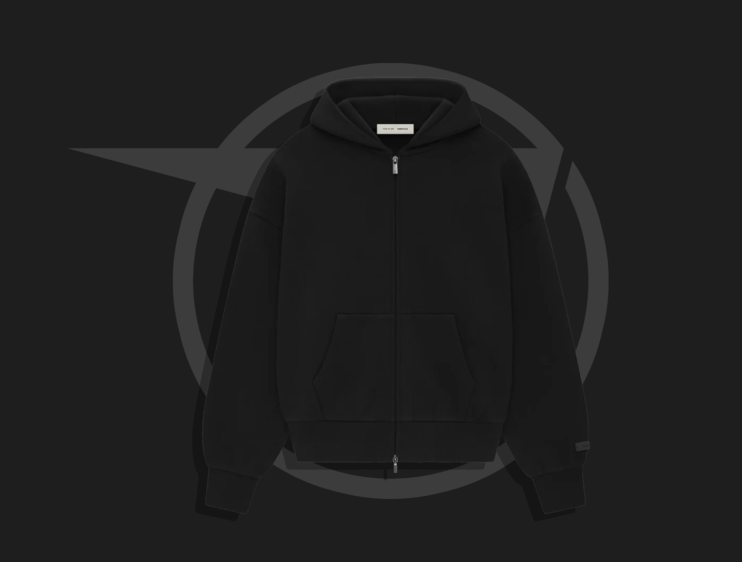 Fear of God Essentials Classic Hood Zip Up Sweatshirt