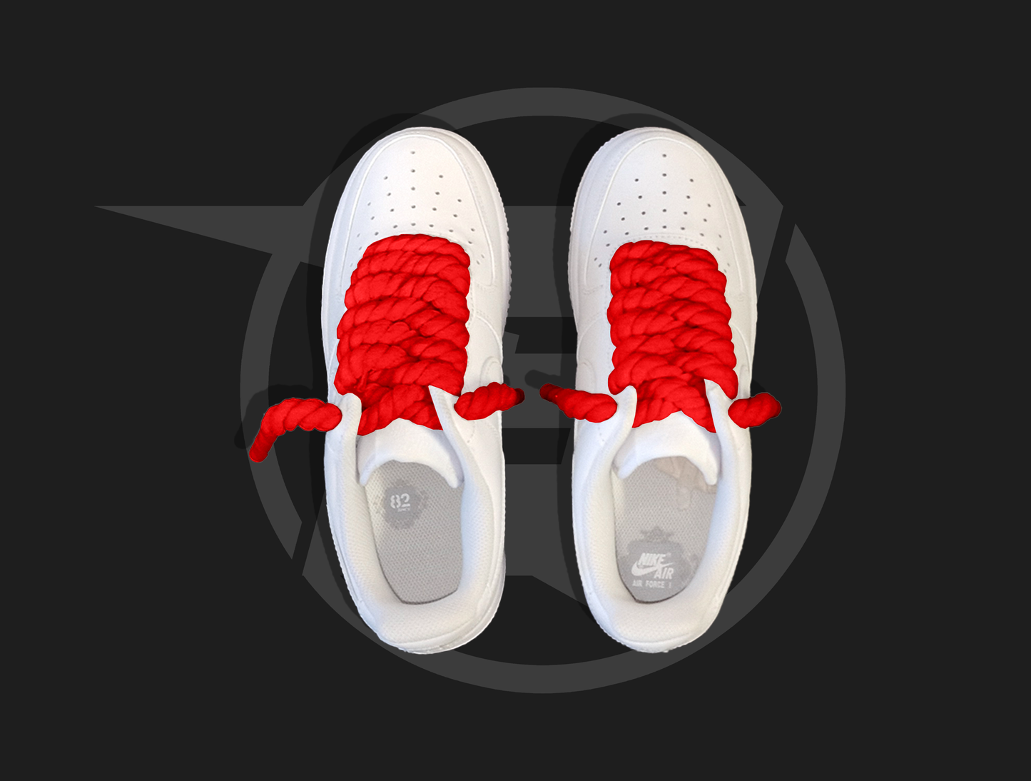 Nike Air Force 1 low White (červené rope šnúrky)