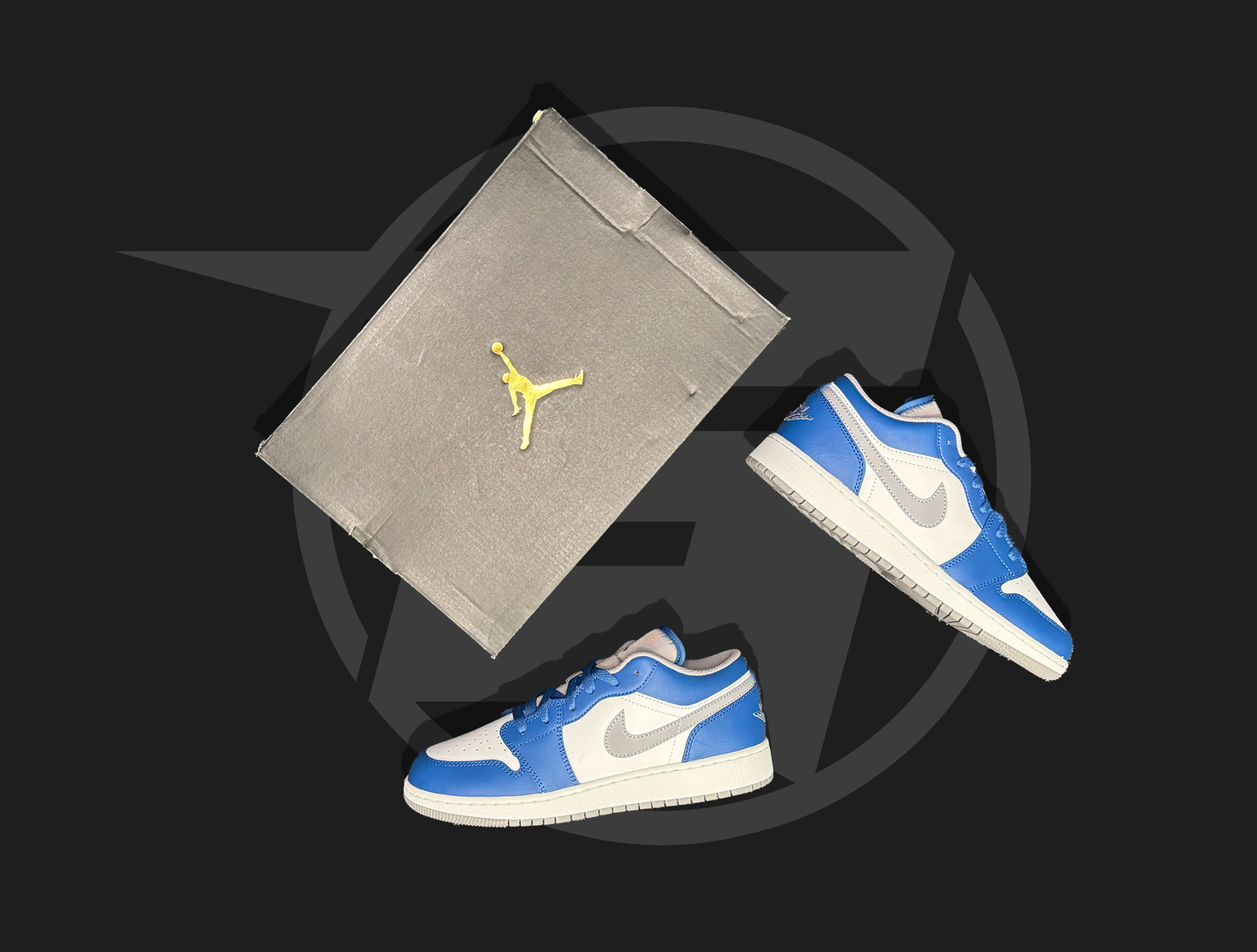 Jordan 1 Low True Blue (GS)