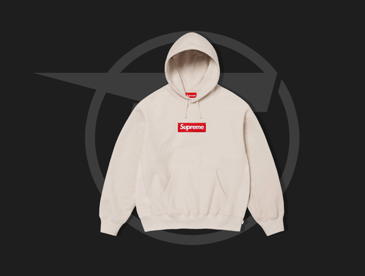 Supreme mikina Box Logo Hooded Sweatshirt Sweatshirt (FW24) Stone