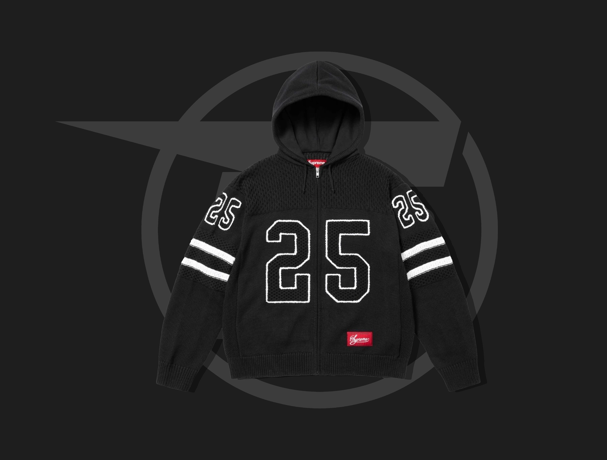 Supreme Sport Zip Up Hooded Sweater (FW25) Black – Signature.ynp
